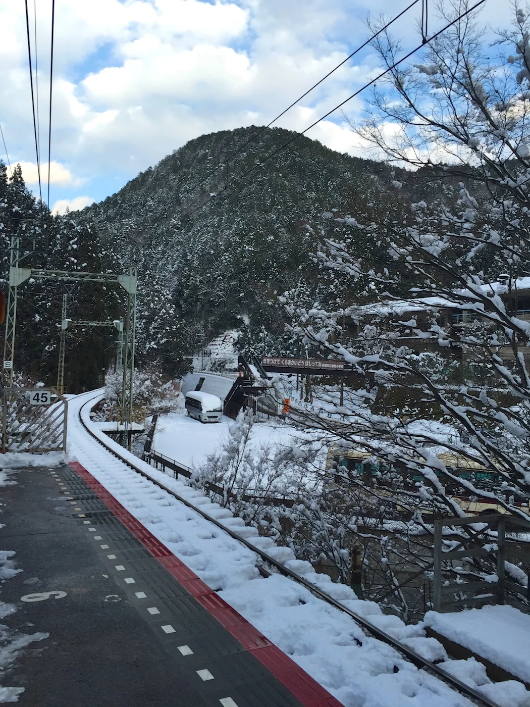 単線の列車久しぶり