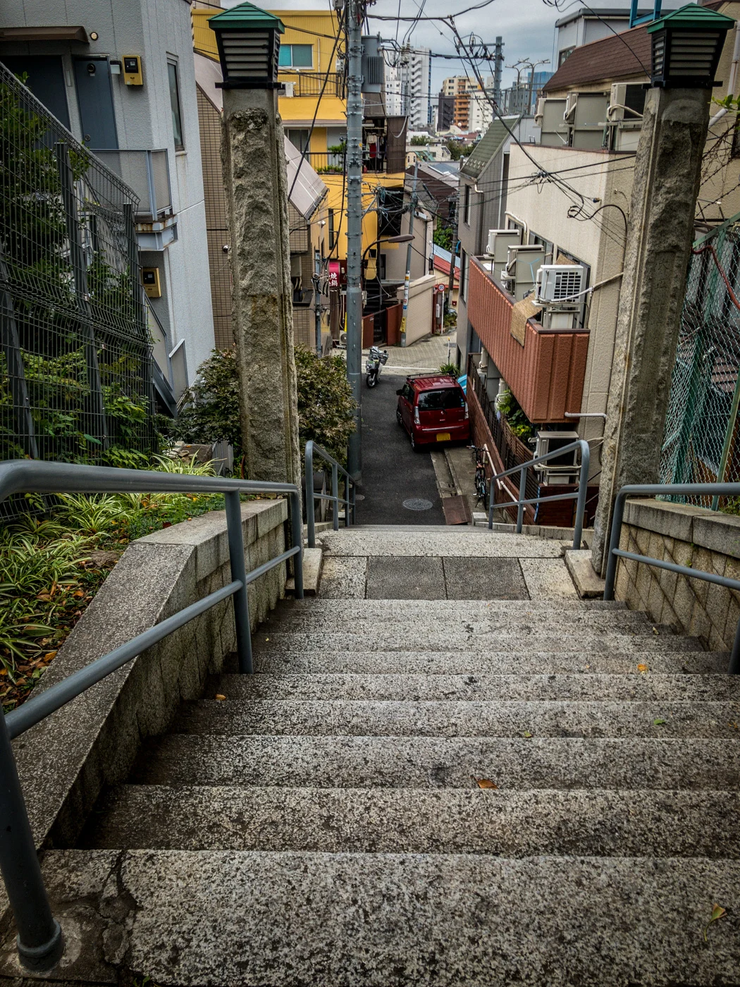 石階段です