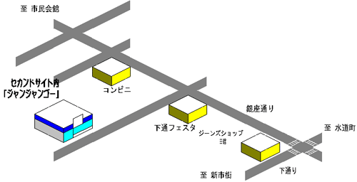 ジャンジャンゴーへの地図